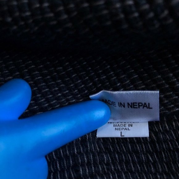 Original Design Sweater Womens Large Gray Wrap Knit Long Sleeve Button Tie Waist - Picture 11 of 12